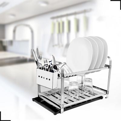 Escorredor Louca Inox 16 Pratos Cozinha Porta Talher Bandeja com envio rápido - JD Atacado