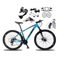 Bicicleta Aro 29 Ksw 27v Shimano, Freio Hidraulico, Trava/k7