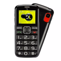 Celular Para Idoso Botão Sos Rádio Fm Dl Yc110 Preto