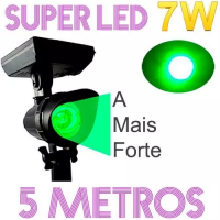 Luminária Luz Kit Solar Spot Super Led Jardim 