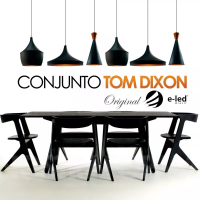 Conjunto Lustres Pendentes Tom Dixon De Alumínio C/ Soq. E27