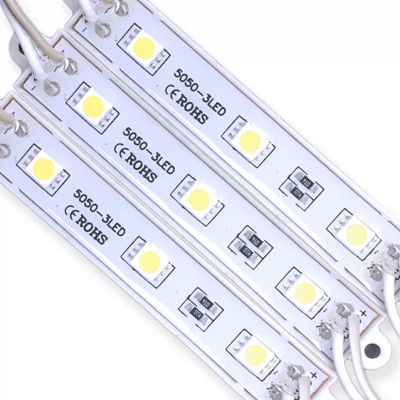 Kit C/ 10 Módulos 5050 Smd 3 Led Ip65 Prova Dagua 12volts com envio rápido - JD Atacado