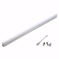 Lâmpada Led Tubular T8 120cm Bivolt Com Calha Completa 24w