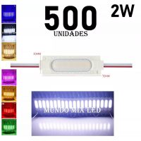 500pçs Módulo Led Injetado 7050 6led Cob 12v 2w 160º 200lm