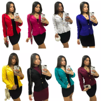 Blazer Feminino Lindas Cores A Pronta Entrega.