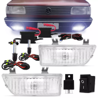 Kit Farol Milha Gol Quadrado + Kit Xenon H3 6000k