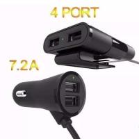 Carregador Carro Veicular 4 Portas Usb 7,2 Amp 36w Uber Taxi