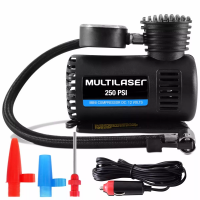 Mini Compressor Ar Automotivo Portátil 250psi Multilaser 12v