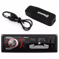 Mp3 Player 4 Rodas 3 Pol Usb Aux Sd + Adaptador Bluetooth