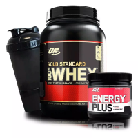 Whey Gold Standard 907g + Energy Plus 150g On + Brinde