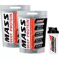 Combo 2x Mass Beef Protein 3kg New Millen + Coqueteleira