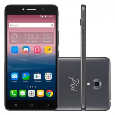 Alcatel Pixi 4 Dual 6 OT8050E Desbloqueado Preto com envio rápido - JD Atacado