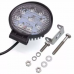 Farol De Milha Led Redondo 27w 12v/24v Carro Jeep Caminhão com envio rápido - JD Atacado