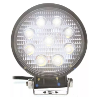 Farol De Milha Led Redondo 27w 12v/24v Carro Jeep Caminhão