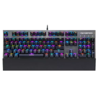 Teclado Ck108 Motospeed Mecanico Switch Gateron Marrom Rgb