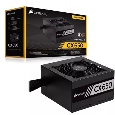 Fonte Corsair 650w 80 Plus Bronze Cx650 Cp-9020122-ww com envio rápido - JD Atacado