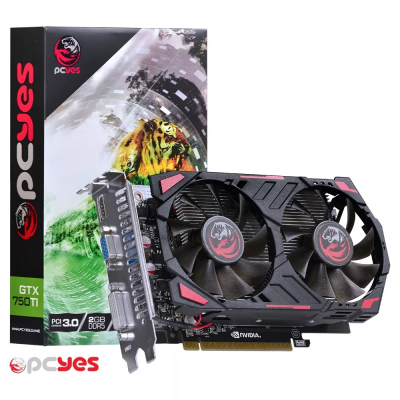 Placa De Video Pcyes Geforce 2gb Gtx 750ti Gddr5 128bits com envio rápido - JD Atacado