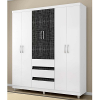 Guarda-Roupa Araplac Paris Plus New com 6 Portas e 3 Gavetas 1446061