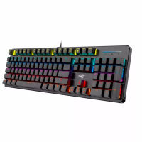 Teclado Gamer Rgb Mecânico Havit Kb 366l Chroma Abnt2