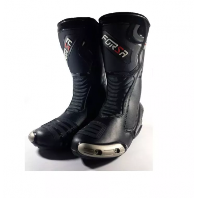 Bota Motociclista Forza Long Rider Couro Bovino Esportiva Gp com envio rápido - JD Atacado