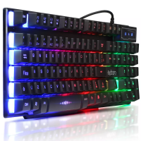 Teclado Semi Mecanico Gamer Usb Pc Computador Abnt2 Luminoso