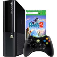 Game Xbox 360 4gb + Jogo + Controle S/ Fio ( Jogo Peggle2 )