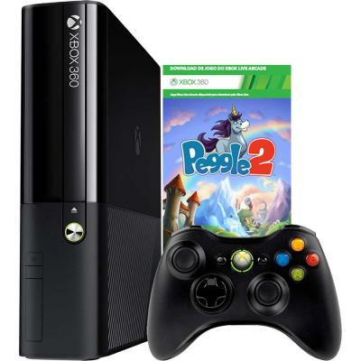 Game Xbox 360 4gb + Jogo + Controle S/ Fio ( Jogo Peggle2 ) com envio rápido - JD Atacado