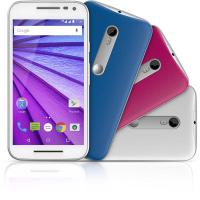 Smartphone Motorola Moto G 3ª Geração Colors HDTV XT1544 Branco Dual Chip Android 5.1.1 Lollipop Wi-Fi 4G Tela 5" + 2 Capas Traseiras