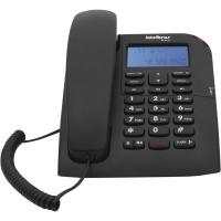 Telefone com Fio TC60ID Intelbras com Identificador de Chamadas, Viva Voz com Ajuste de Volume, Display Luminoso, LED para Sinalização de Chamadas