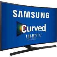 Smart TV LED Curva 55" Ultra HD 4K Samsung 55JU6700 com Conversor Digital 4 HDMI 3 USB Wi-Fi Integrado Função Game