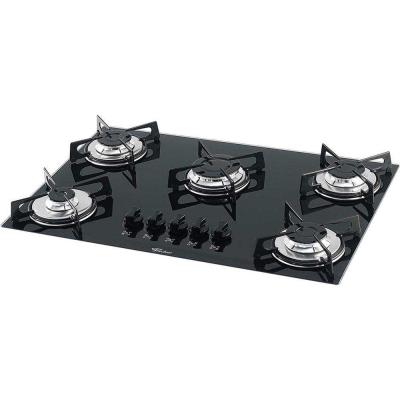 Cooktop 5 Bocas Mesa Vidro Acendimento inteligente 1642 6985 Preto Bivolt - Fischer com envio rápido - JD Atacado