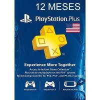 Cartão Psn 12 Meses Playstation Network Plus Usa Ps3 Ps4