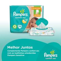 Kit Fraldas Pampers Confort Sec Jumbo Até 172 Unidades