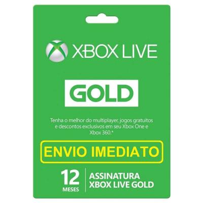 Xbox Live Gold 12 Meses Xbox 360 E Xbox One com envio rápido - JD Atacado